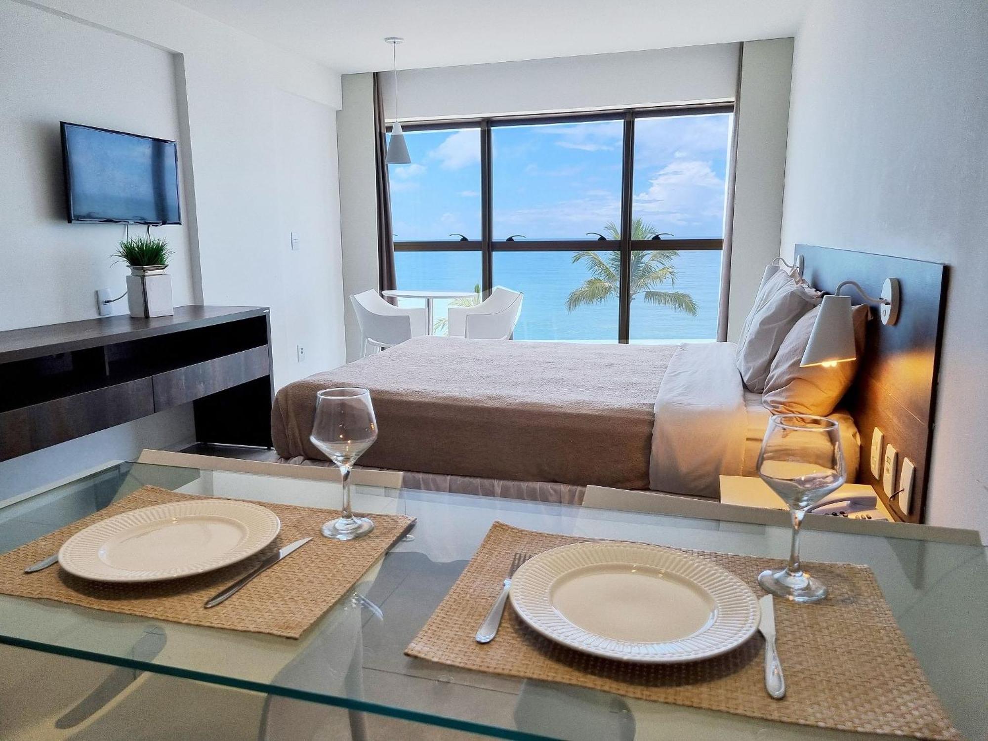 Apartment Flat Frente Mar C Limpeza Diaria | R601 *
